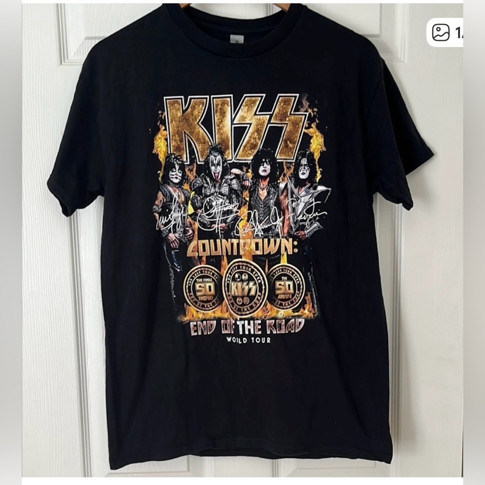 Kiss Black and Gold World Tour Tee
